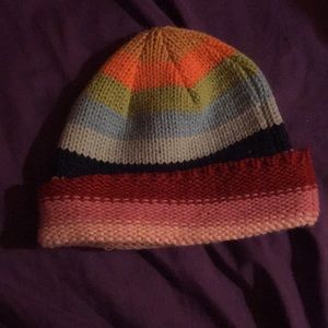 Rainbow beanie hat!